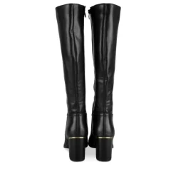Bottes NOIR Femme Motif Uni Fermeture éclair