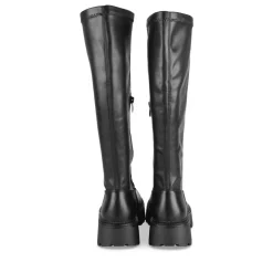 Bottes NOIR Femme Motif Uni Fermeture éclair