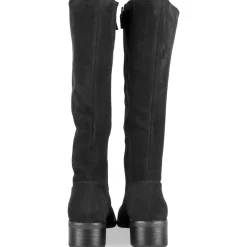 Bottes NOIR Femme Motif Uni A Enfiler