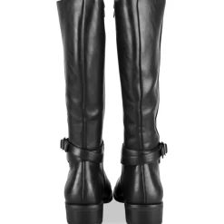 Bottes NOIR Femme Motif Uni A Enfiler