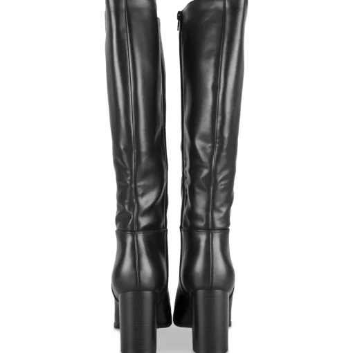 Bottes NOIR Femme Motif Uni A Enfiler