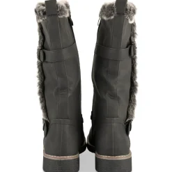 Bottes NOIR Femme Motif Uni A Enfiler