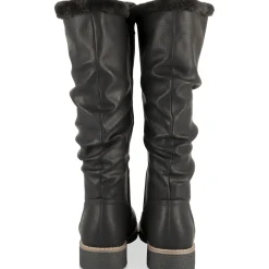 Bottes NOIR Femme Motif Uni A Enfiler