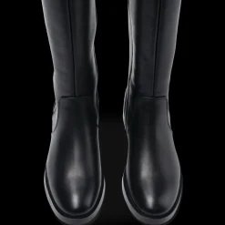 Bottes NOIR Femme Motif Uni Fermeture éclair