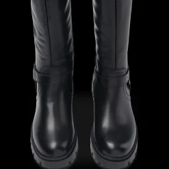 Bottes NOIR Femme Motif Uni Fermeture éclair