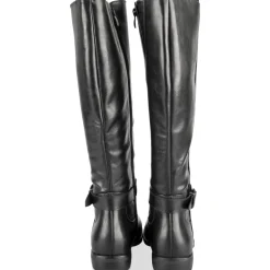 Bottes NOIR Femme Motif Uni Fermeture éclair
