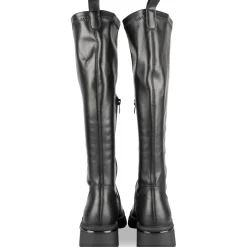 Bottes NOIR Femme Motif Uni Fermeture éclair