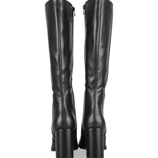 Bottes NOIR Femme Motif Uni Fermeture éclair