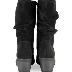 Bottes NOIR Femme Motif Uni Fermeture éclair