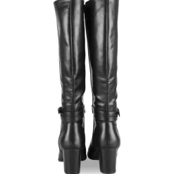 Bottes NOIR Femme Motif Uni A Enfiler