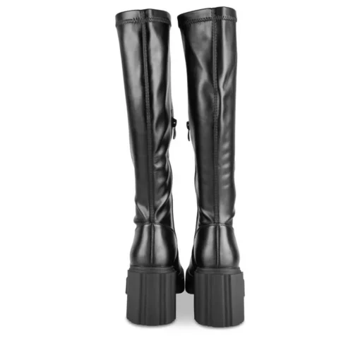 Bottes NOIR Femme Motif Uni Fermeture éclair