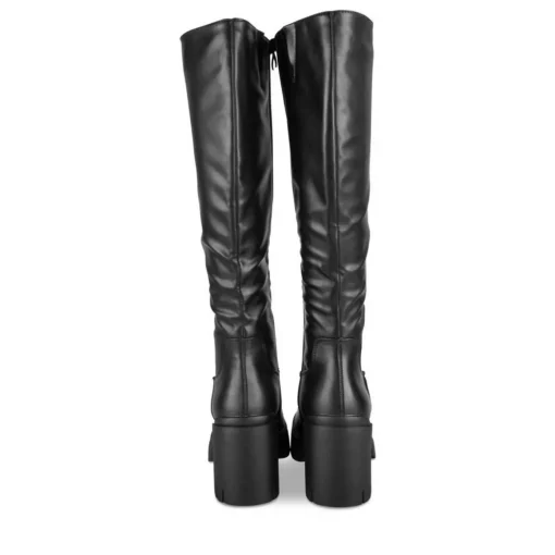 Bottes NOIR Femme Motif Uni Fermeture éclair