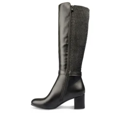 Bottes NOIR Femme Motif Uni Fermeture éclair