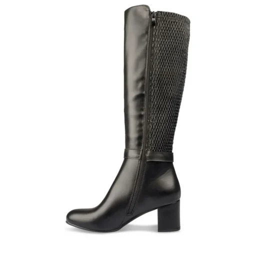 Bottes NOIR Femme Motif Uni Fermeture éclair