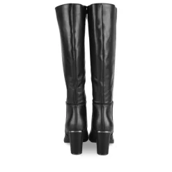 Bottes NOIR Femme Motif Uni Fermeture éclair