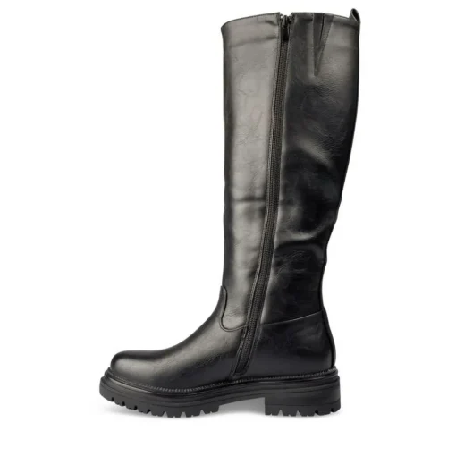 Bottes NOIR Femme Motif Uni Fermeture éclair