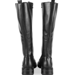 Bottes NOIR Femme Motif Uni Lacets