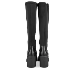 Bottes NOIR Femme Motif Uni Fermeture éclair