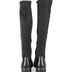 Bottes NOIR Femme Motif Uni A Enfiler
