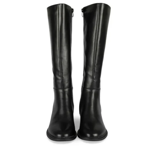 Bottes NOIR Femme Motif Uni Fermeture éclair