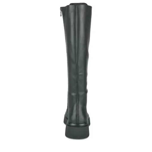 Bottes NOIR Femme Motif Uni Lacets