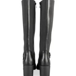 Bottes NOIR Femme Motif Uni Fermeture éclair