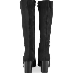 Bottes NOIR Femme Motif Uni Fermeture éclair