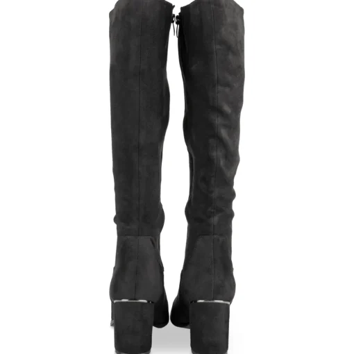 Bottes NOIR Femme Motif Uni Fermeture éclair