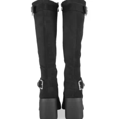 Bottes NOIR Femme Motif Uni Fermeture éclair