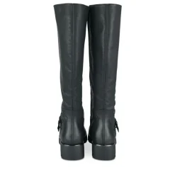 Bottes NOIR Femme Motif Uni Fermeture éclair