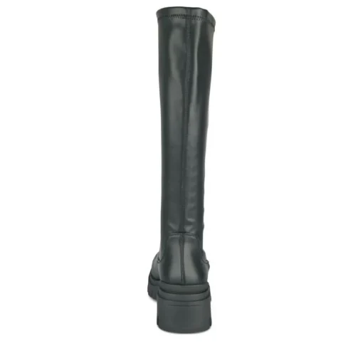 Bottes NOIR Femme Motif Uni A Enfiler