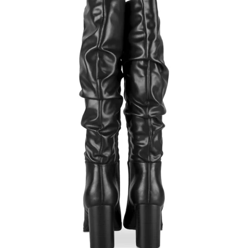 Bottes NOIR Femme Motif Uni Fermeture éclair