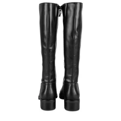 Bottes NOIR Femme Motif Uni Fermeture éclair