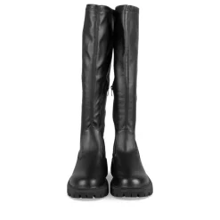 Bottes NOIR Femme Motif Uni Fermeture éclair