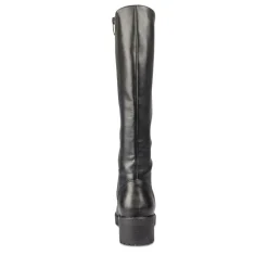 Bottes NOIR Femme Motif Uni Lacets