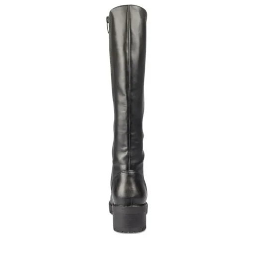 Bottes NOIR Femme Motif Uni Lacets