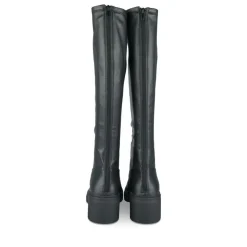 Bottes NOIR Femme Motif Uni Fermeture éclair