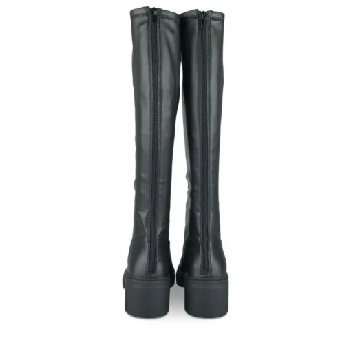 Bottes NOIR Femme Motif Uni Fermeture éclair