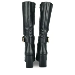 Bottes NOIR Femme Motif Uni Fermeture éclair