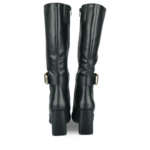 Bottes NOIR Femme Motif Uni Fermeture éclair