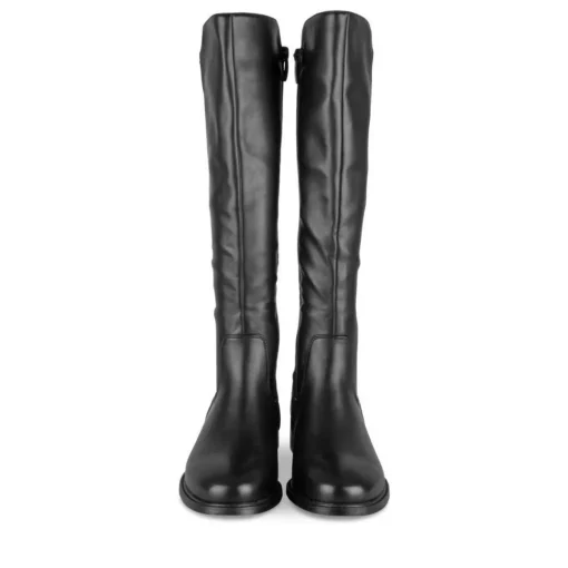 Bottes NOIR Femme Motif Uni Fermeture éclair