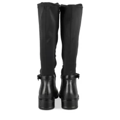 Bottes NOIR Femme Motif Uni Fermeture éclair
