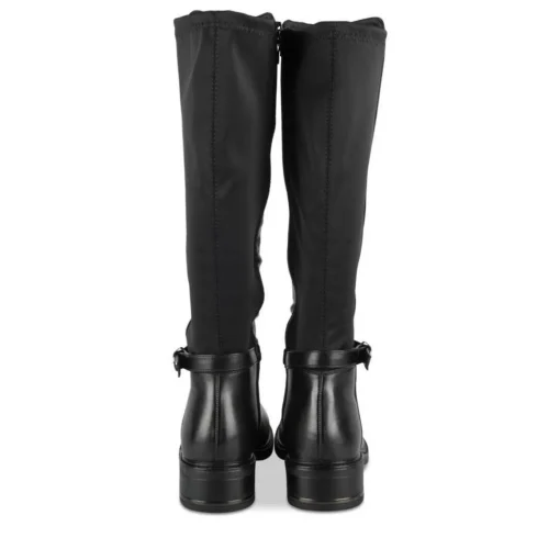Bottes NOIR Femme Motif Uni Fermeture éclair