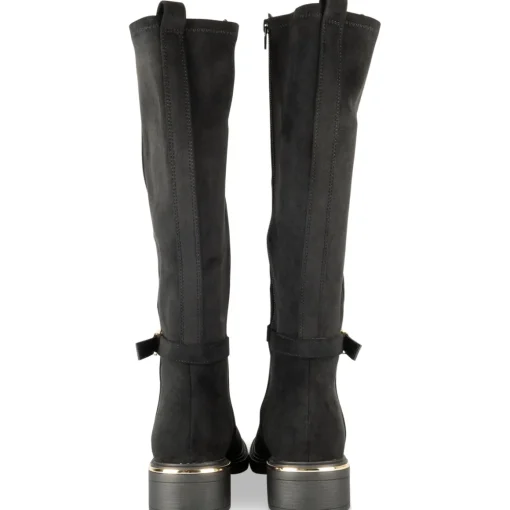 Bottes NOIR Femme Motif Uni A Enfiler