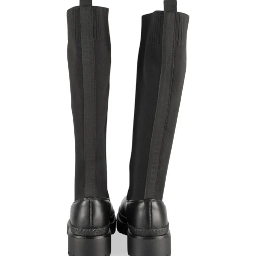 Bottes NOIR Femme Motif Uni A Enfiler