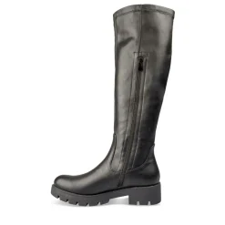 Bottes NOIR Femme Motif Uni Fermeture éclair