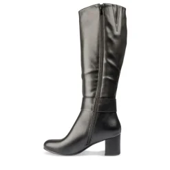Bottes NOIR Femme Motif Uni Fermeture éclair