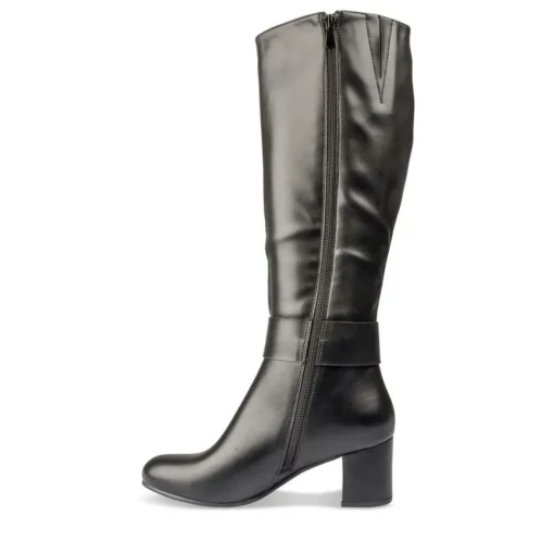 Bottes NOIR Femme Motif Uni Fermeture éclair