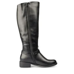 Bottes NOIR Femme Motif Uni Fermeture éclair