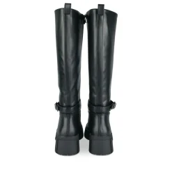 Bottes NOIR Femme Motif Uni Fermeture éclair